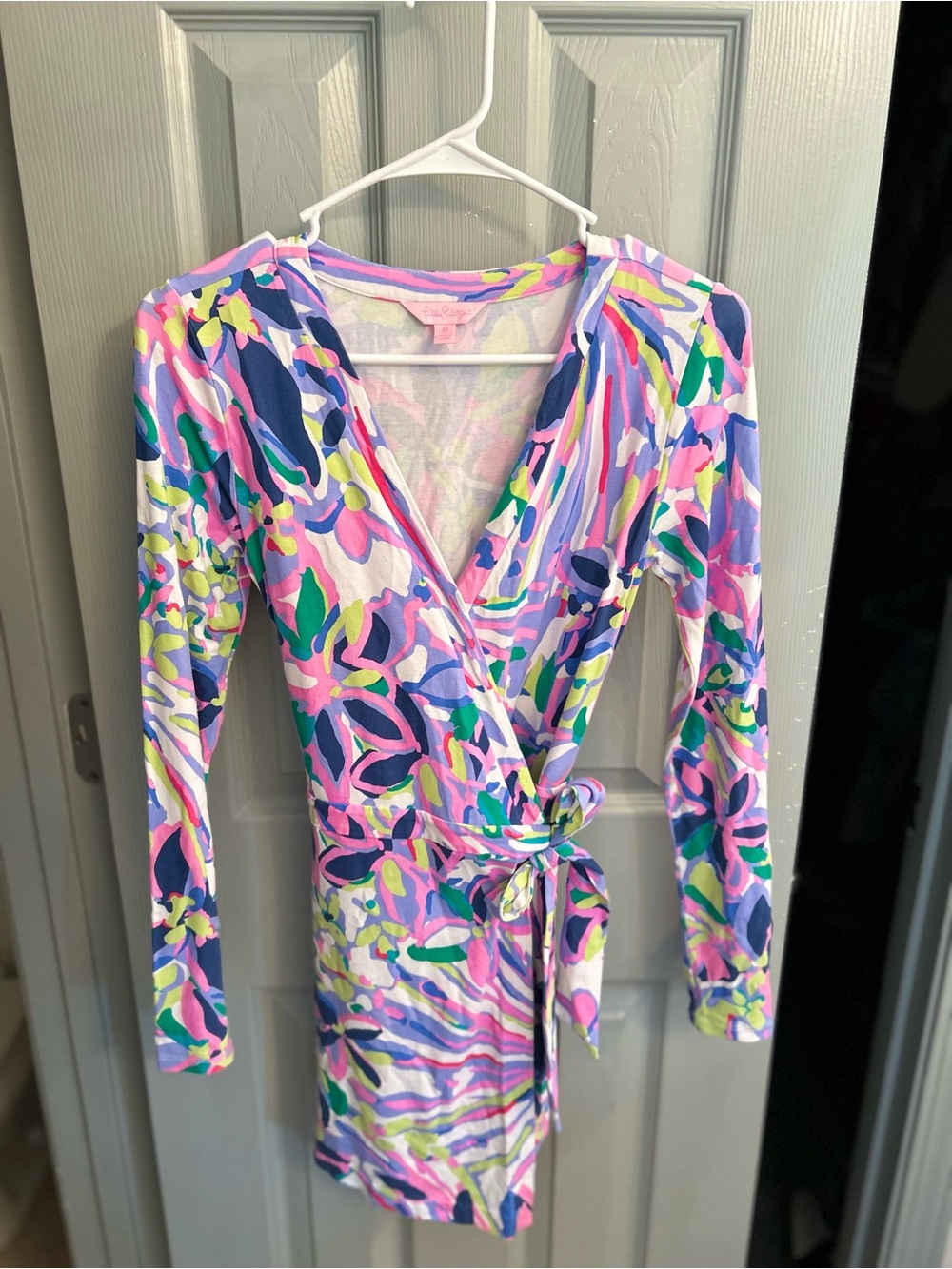 Lilly Pulitzer Multi-Color Floral Print Wrap Top